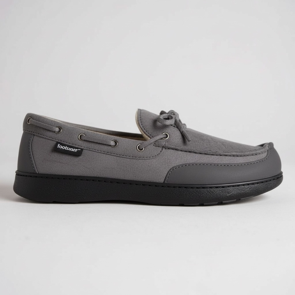 New Isotoner‎ Men's Carter Indoor Outdoor Moccasin Slipper Water Repellent Gift